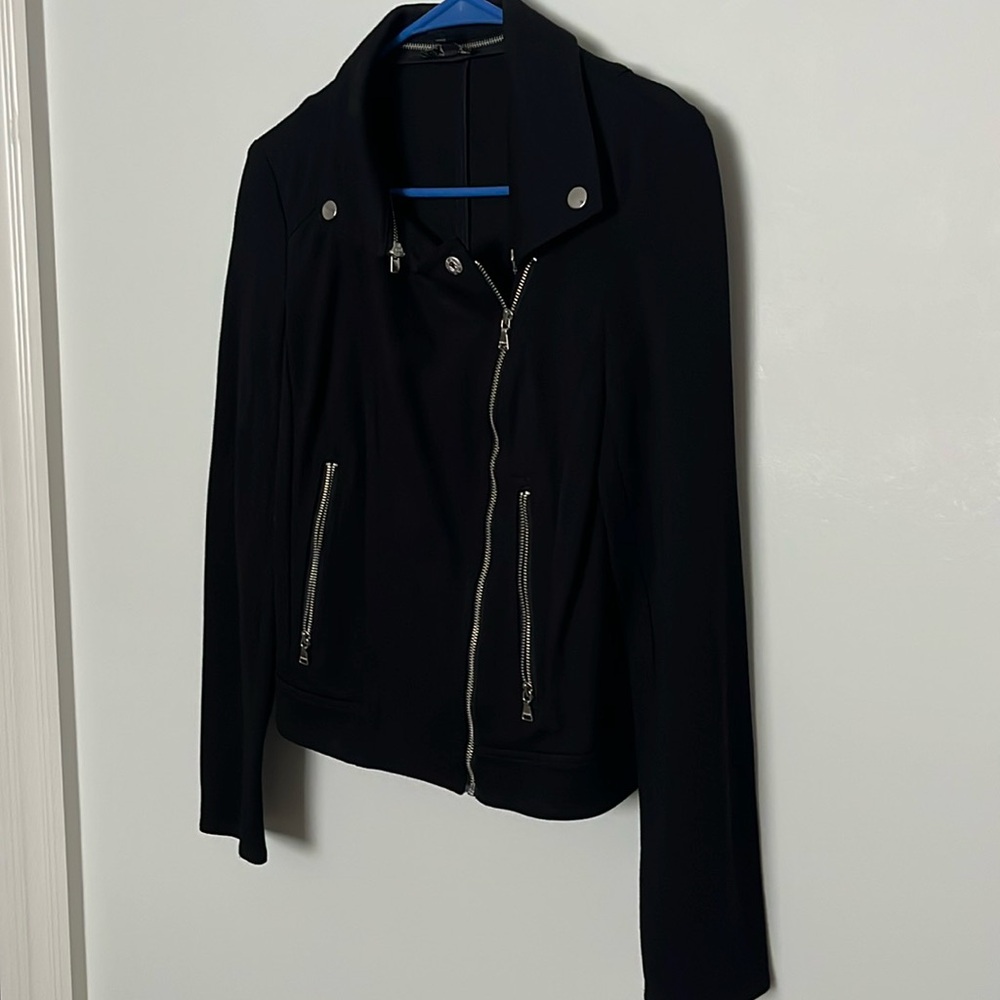 Express Black Moto Jacket, worn twice - Picture 2 of 6